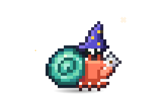Shellby wearing a wizard hat