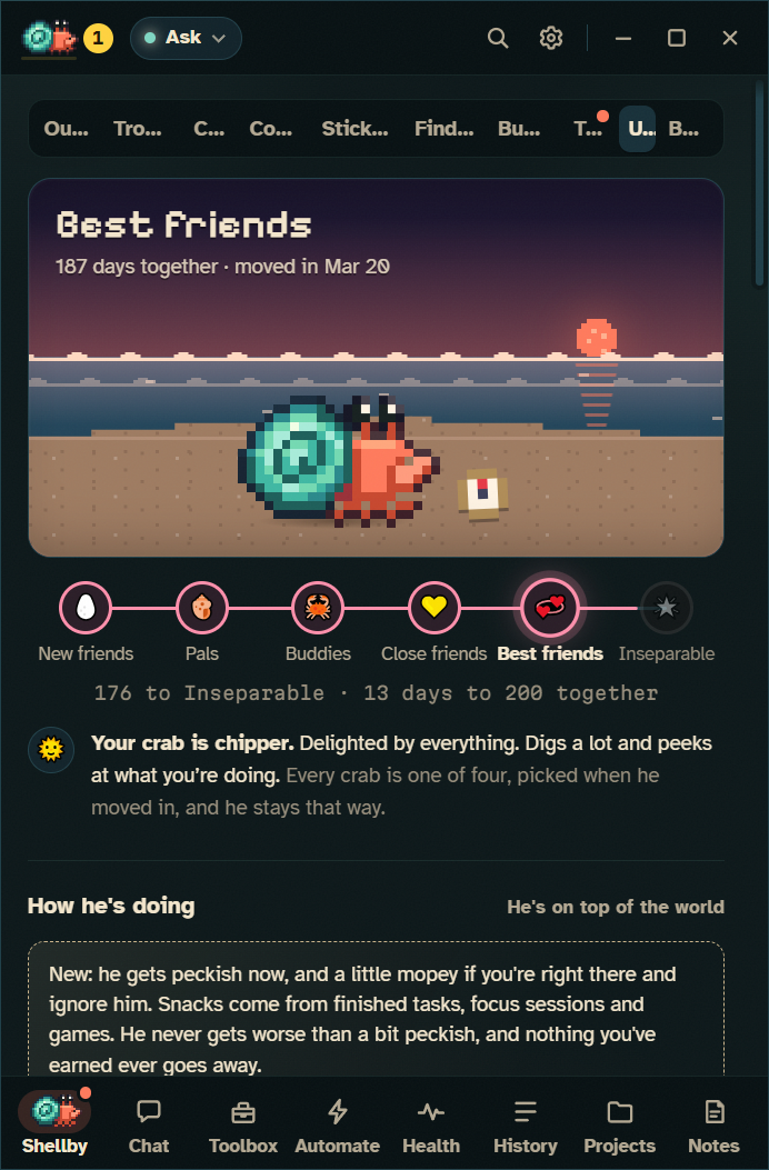 The Us page: Best friends, 187 days together, and a bar to Inseparable